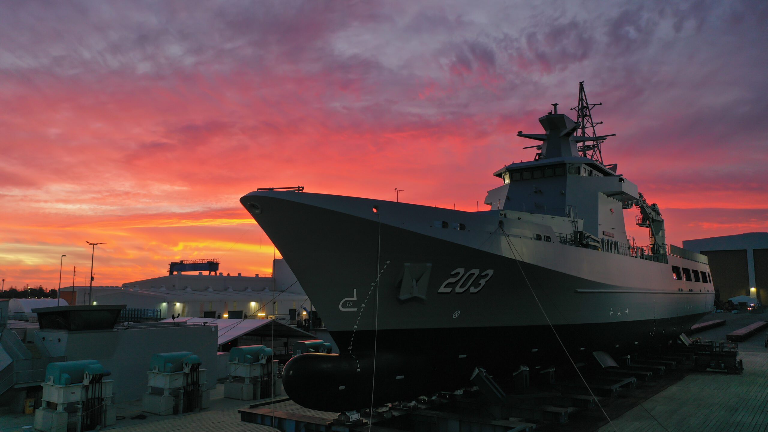 OPV1 Launch at Osborne Naval Shipyard