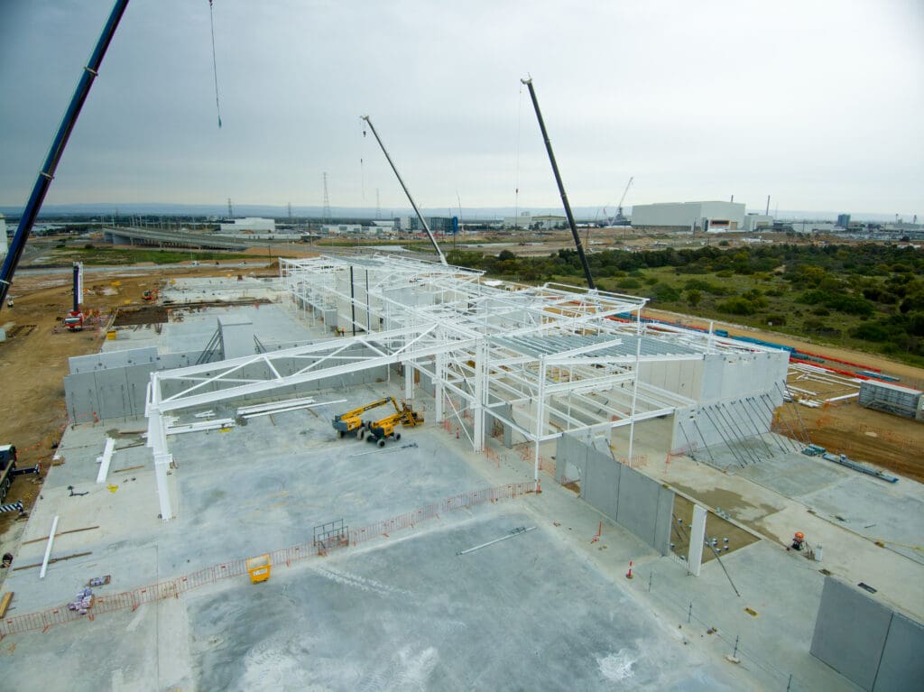 Skills and Training Academy Campus Steel Frame Installation